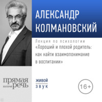 Александр Колмановский. Лекция «Хороший и плохой родитель как найти взаимопонимание в воспитании»