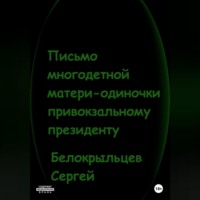 . Письмо многодетной матери-одиночки привокзальному президенту