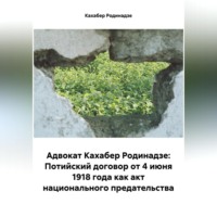 . Адвокат Кахабер Родинадзе: Потийский договор от 4 июня 1918 года как акт национального предательства