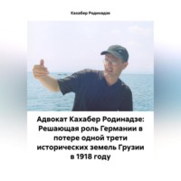 . Адвокат Кахабер Родинадзе: Решающая роль Германии в потере одной трети исторических земель Грузии в 1918 году