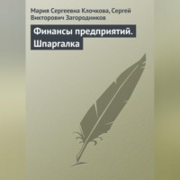 Мария Сергеевна Клочкова. Финансы предприятий. Шпаргалка