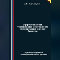. Эффективность управления персоналом предприятия малого бизнеса