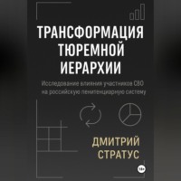 Дмитрий Стратус. ТРАНСФОРМАЦИЯ – РЕЦЕПТ ТЮРЕМНОЙ ИЕРАРХИИ: Исследование участников СВО на российскую пенитенциарную систему