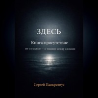 Сергей Панкратиус. ЗДЕСЬ. Книга-Присутствие. Не о смысле – о тишине между словами