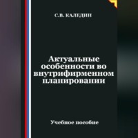 Сергей Каледин. Актуальные особенности во внутрифирменном планировании