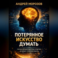 Андрей Морозов. Потерянное искусство думать: Почему в мире быстрых ответов исчезает глубокая мысль