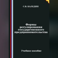 Сергей Каледин. Формы регулирования государственного предпринимательства