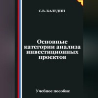 Сергей Каледин. Основные категории анализа инвестиционных проектов