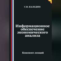 Сергей Каледин. Информационное обеспечение экономического анализа