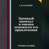 . Заемный капитал и оценка стоимости его привлечения