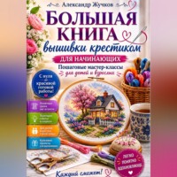. Большая книга вышивки крестиком для начинающих. Пошаговые мастер-классы для детей и взрослых.