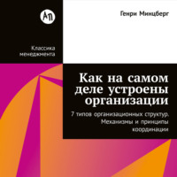 Генри Минцберг. Как на самом деле устроены организации: 7 типов организационных структур. Механизмы и принципы координации