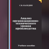 Сергей Каледин. Анализ организационно-технического уровня производства