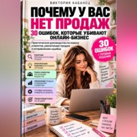 Виктория Кабанец. Почему у вас нет продаж: 30 ошибок, которые убивают онлайн-бизнес