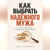 Рэн Асахина. Как выбрать надёжного мужа. На что обратить внимание до свадьбы