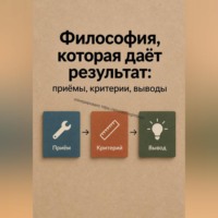 Евгений Меркулов. Философия, которая даёт результат: приёмы, критерии, выводы